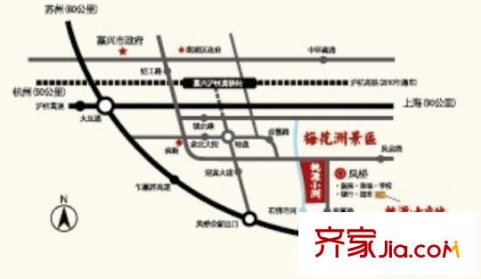桃源七畝地交通圖