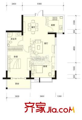 雨潤天閣 戶型圖1