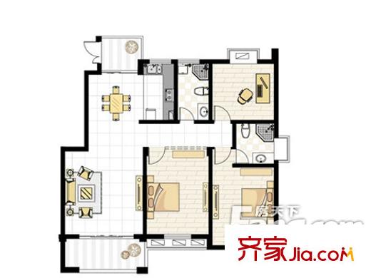 清風(fēng)閣戶型圖戶型圖1 2室2廳1衛(wèi)1廚