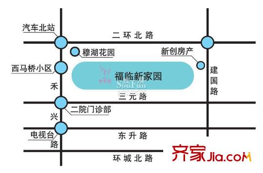福臨新家園交通圖