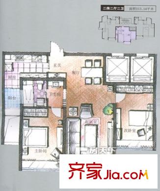國際?中港城戶型圖戶型圖2室2廳2衛(wèi) 2室2廳2衛(wèi)1廚