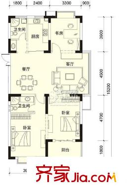 雨潤天閣 戶型圖6