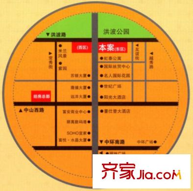 虹泰商務(wù)樓交通圖
