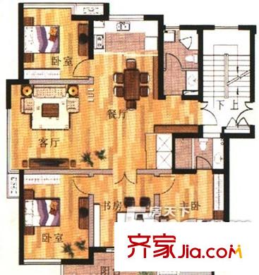 盛大開元戶型圖戶型圖4室2廳2衛(wèi) 4室2廳2衛(wèi)1廚
