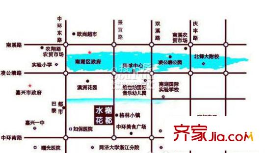 水榭花都交通圖