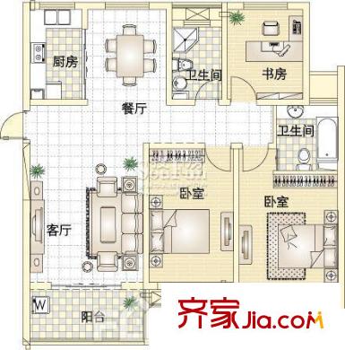 百盛花園 戶型圖C