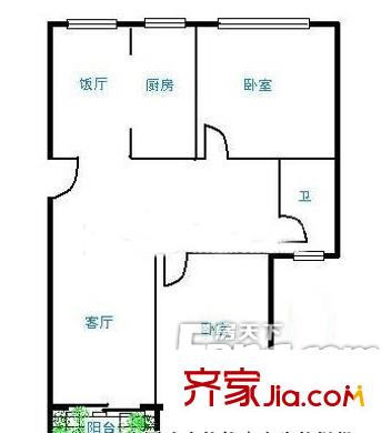 大華?城市花園戶型圖戶型圖3室2廳1衛(wèi) 3室2廳1衛(wèi)1廚