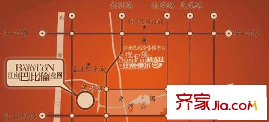 江南巴比倫交通圖交通示意圖