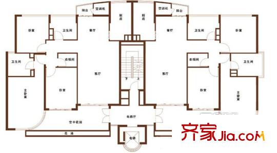 東菱?梅灣花園戶型圖戶型圖3室2廳2衛(wèi) 3室2廳2衛(wèi)1廚