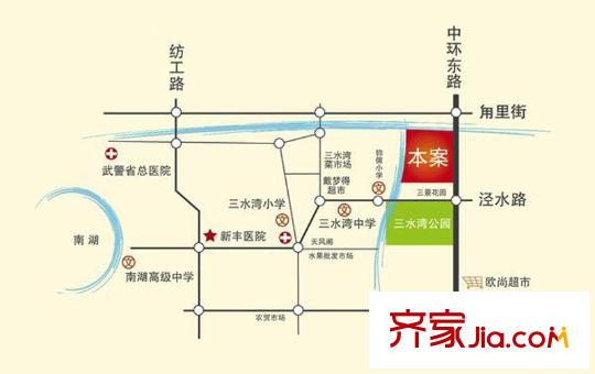 百隆花園交通圖