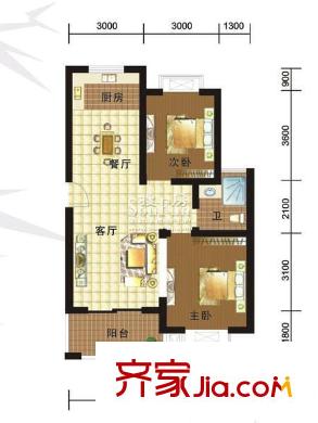 贊成?紫竹名苑戶型圖紫竹名苑 戶型圖2 2室2廳1衛(wèi)1廚