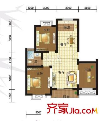 贊成?紫竹名苑戶型圖紫竹名苑 戶型圖1 3室2廳1衛(wèi)1廚
