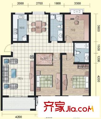 藍(lán)天嘉苑 戶(hù)型圖S
