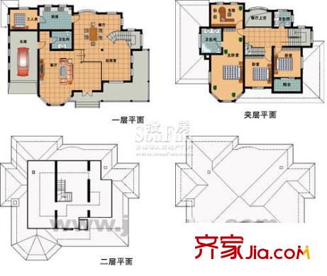 綠溪玫瑰園戶型圖玫瑰園 戶型圖B 5室3廳4衛(wèi)1廚