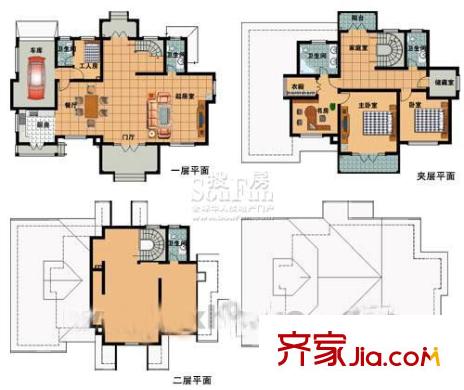 綠溪玫瑰園戶型圖玫瑰園 戶型圖C 5室3廳5衛(wèi)1廚