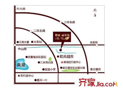 贊成?麗景苑交通圖