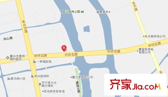 紫溪花園交通圖交通示意地圖