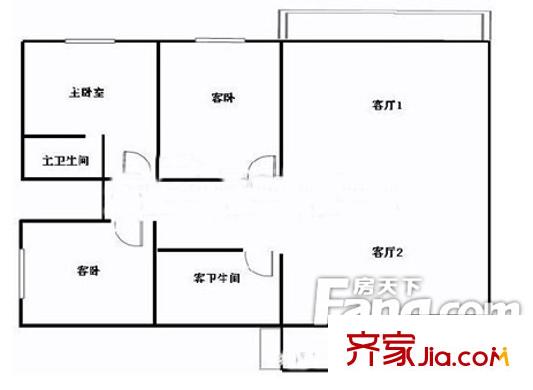 陽海景怡戶型圖戶型圖2室2廳2衛(wèi) 2室2廳2衛(wèi)1廚