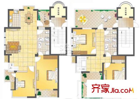 水榭花都戶型圖戶型圖 2室1廳1衛(wèi)1廚