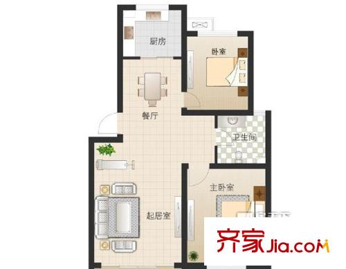 秀州?楓華園戶型圖戶型圖2室2廳1衛(wèi) 2室2廳1衛(wèi)1廚