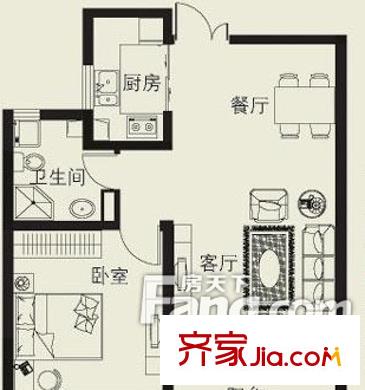 翰林府第戶型圖戶型圖1室2廳1衛(wèi) 1室2廳1衛(wèi)1廚