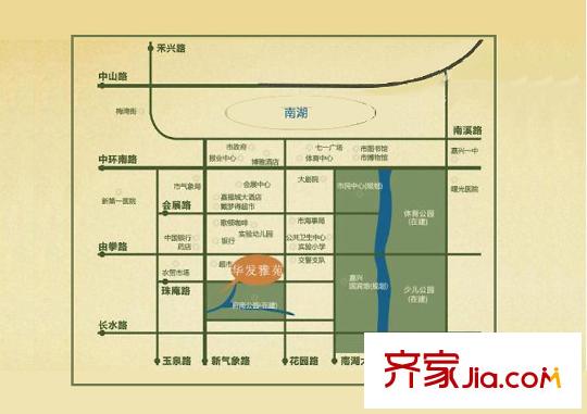 華發(fā)雅苑交通圖