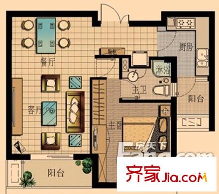 金都九月洋房朗軒戶型圖戶型圖1室2廳1衛(wèi) 1室2廳1衛(wèi)1廚