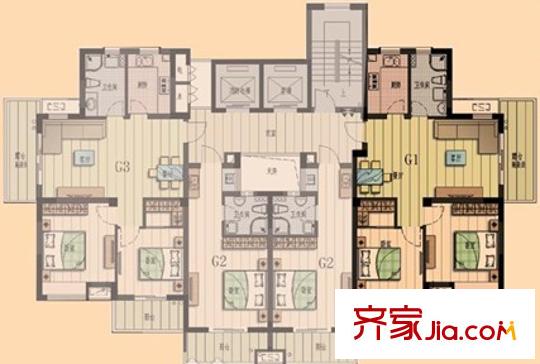 金都九月洋房朗軒戶(hù)型圖戶(hù)型圖2室2廳1衛(wèi) 2室2廳1衛(wèi)1廚