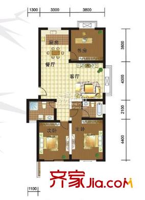 贊成?紫竹名苑戶型圖紫竹名苑 戶型圖3 3室2廳2衛(wèi)1廚