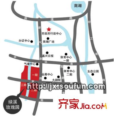 綠溪玫瑰園交通圖