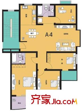 紫溪花園戶型圖137平方米4室2廳2衛(wèi) 4室2廳2衛(wèi)1廚