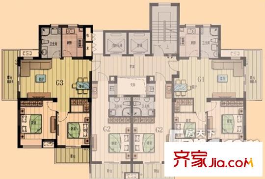 金都九月洋房朗軒戶(hù)型圖戶(hù)型圖2室2廳1衛(wèi) 2室2廳1衛(wèi)1廚