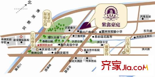 紫鑫豪庭交通圖