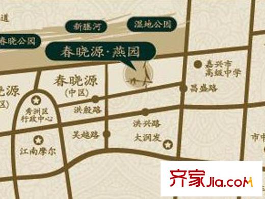 春曉源燕園區(qū)位圖