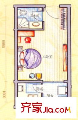 新亞香榭水岸小戶型 1室1廳1衛(wèi)