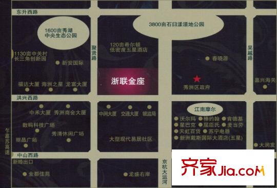 浙聯(lián)金座交通圖