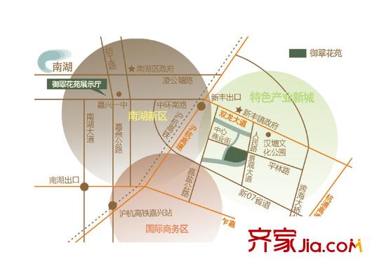 御翠花苑交通圖