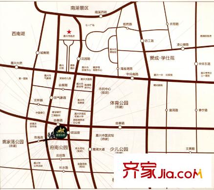 贊成新都名邸交通圖