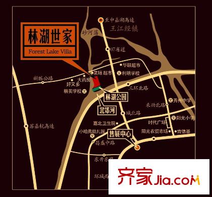 林湖世家交通圖