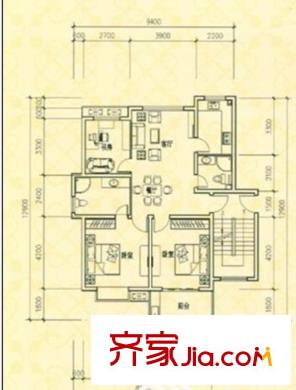 鳳凰花苑一期G戶型 3室2廳2衛(wèi)1廚