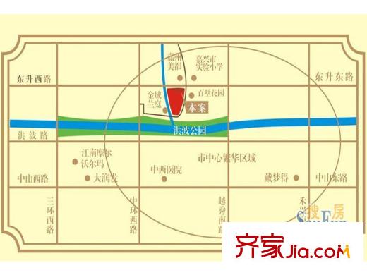 盛大晶座區(qū)位圖
