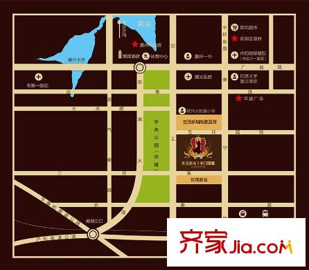 世茂新城卡門印象交通配套圖