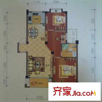 巨匠義圣名苑E1戶(hù)型圖 3室2廳1衛(wèi)