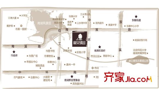 富安臻園交通圖