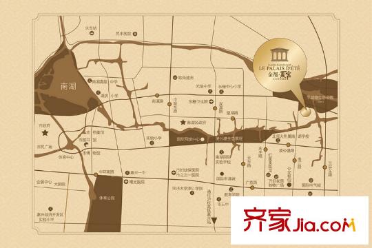 金都夏宮笛園區(qū)位圖