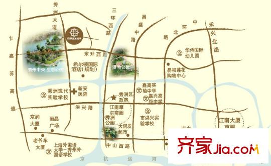萬(wàn)科金域緹香交通圖