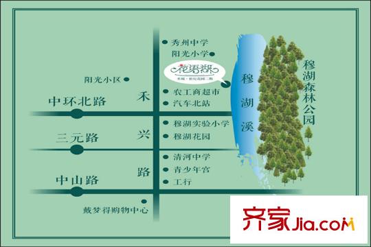 花語(yǔ)湖交通圖
