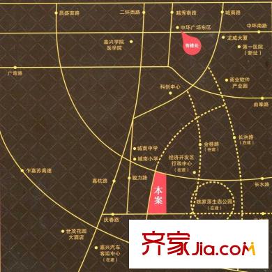 鉅和天樂(lè)苑交通圖
