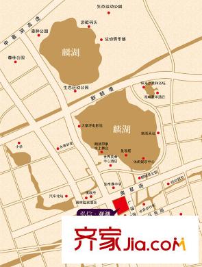弘信觀湖交通圖