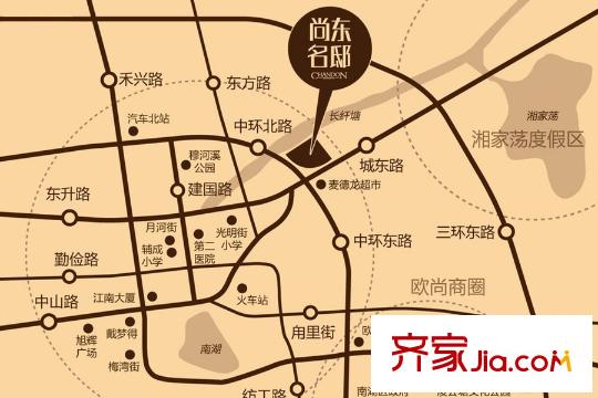尚東名邸區(qū)位圖